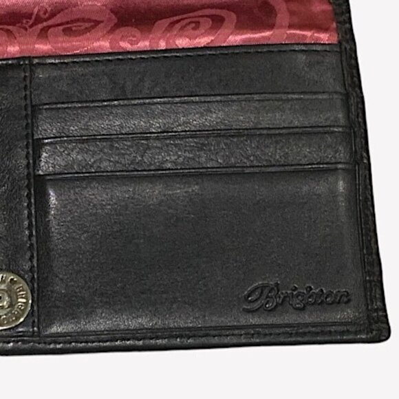 Brighton Travel the World Black Croc Embossed Crossbody/Envelope/Clutch bag - Picture 7 of 12